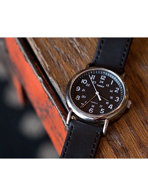 BARTON Watch Bands - Top Grain Leather Quick Release Strap - Black Buckle - Choice of Color & Width - 16mm, 18mm, 20mm, 22mm or 24mm