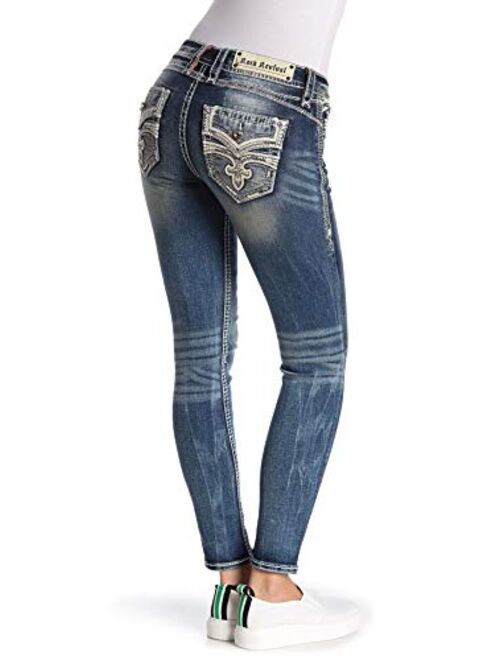 Rock Revival - Womens Joni Skinny Light Jeans