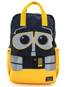 x Disney Pixar WALL-E Square Nylon Backpack (One Size, Yellow Multi), 100% nylon with printed details By Brand Loungefly