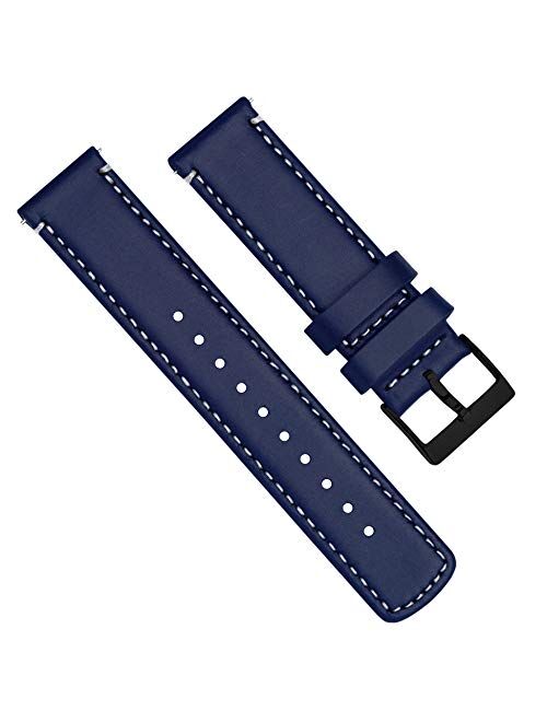 Barton Top Grain Leather Watch Bands Compatible with All Apple Watch Models - Series 5, 4, 3, 2 & 1 - Size 38mm, 40mm, 42mm or 44mm