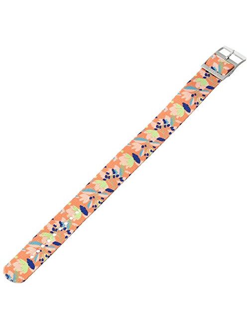 Fossil S181275 18mm Nylon Pink Watch Strap