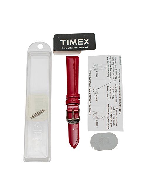 Timex Weekender Women's T7B941-16mm Red Patent Leather Replacement Watch Strap