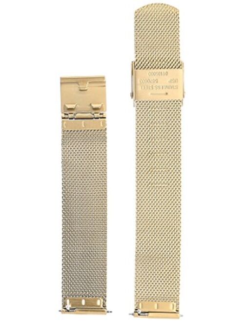 Skagen Women's 16mm Stainless Steel Mesh Watch Strap, Color: Gold-tone (Model: SKB2053)