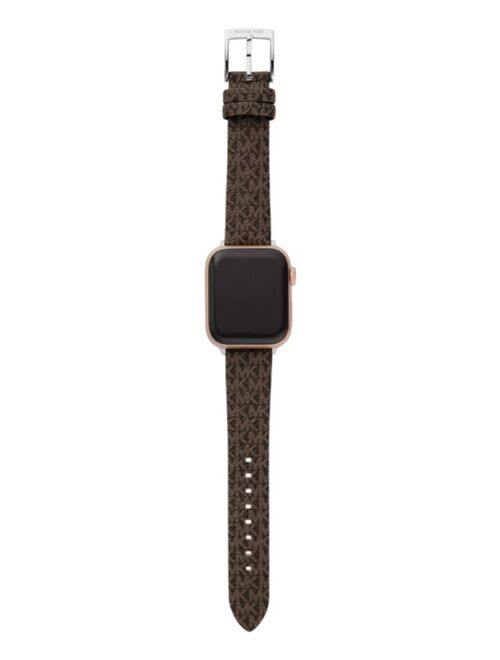 Michael Kors Micro Logo Brown PVC 38/40mm Band for Apple Watch®