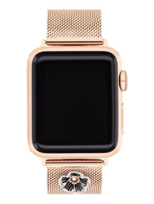 Coach Rose Gold-Tone Mesh 38/40mm Apple Watch® Band