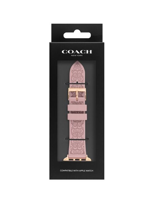 Coach Pink Rubber Apple® Watch Strap 38mm/40mm