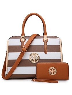 Stripe/Floral Handbags Tote Bag Satchel Handbag Shoulder Bags Tote Purse