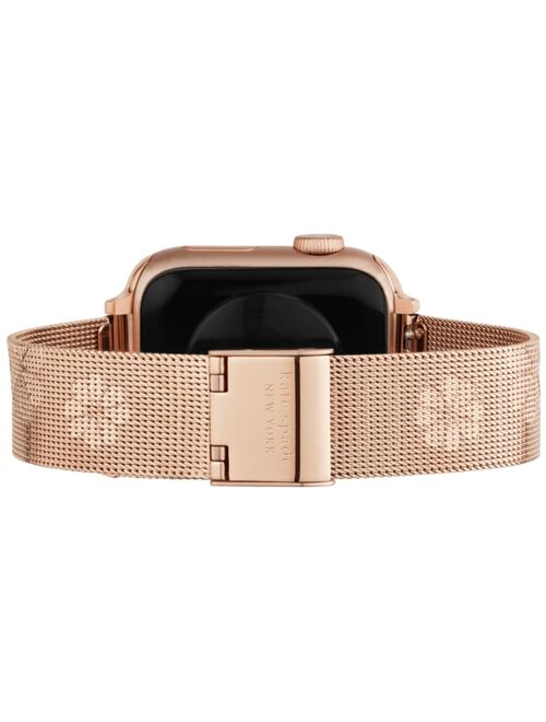 Kate Spade New York Rose Gold-Tone Stainless Steel Mesh Bracelet for Apple Watch®