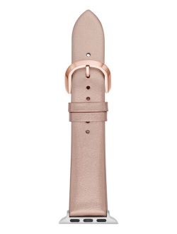Women's Interchangeable Champagne Leather Apple Watch Strap 38mm/40mm