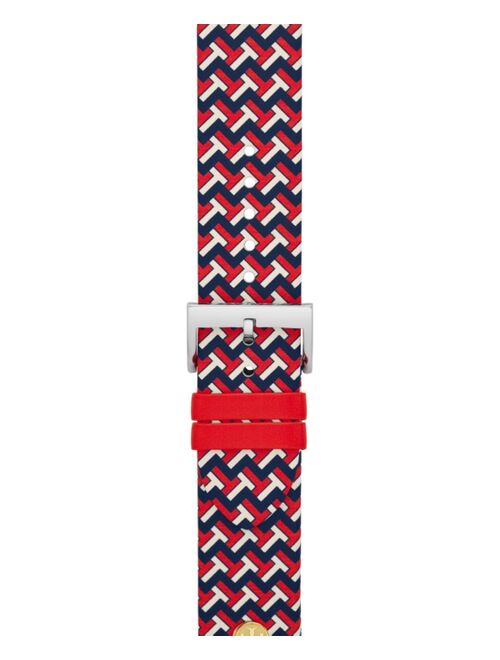 Tory Burch Women's T-Zag Multi-Color Band For Apple Watch® Leather Strap 38mm/40mm