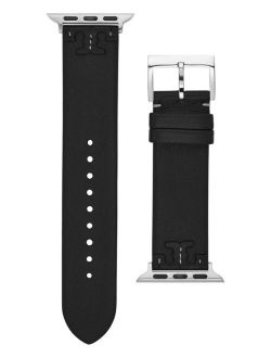 Women's McGraw Black Band For Apple Watch Leather Strap 38 mm/40mm