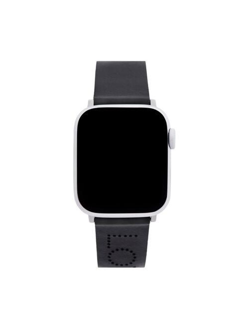 Rebecca Minkoff Womens Apple Watch® Strap Black Perforated Leather
