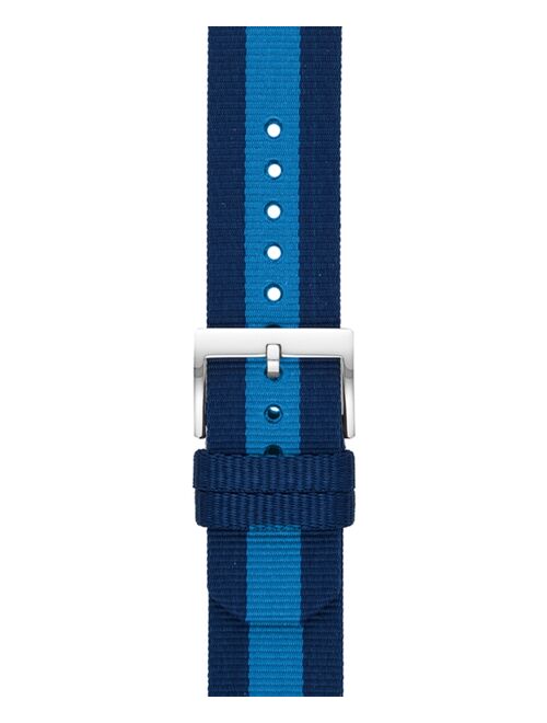 Tory Burch Women's Navy & Blue Stripe Grosgrain Band For Apple Watch® Leather Strap 38mm/40mm