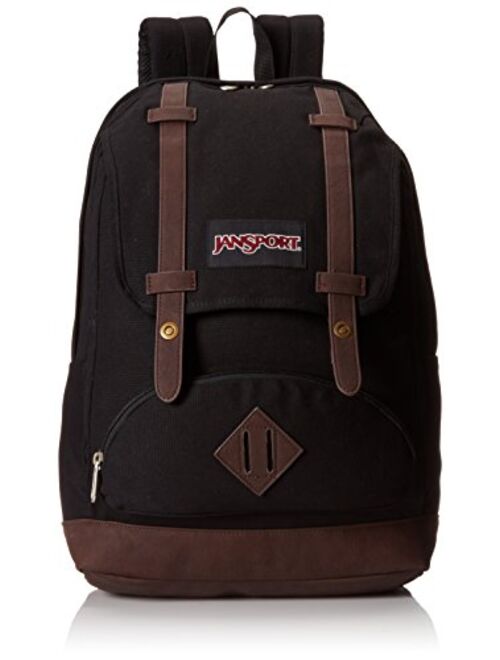 JanSport Baughman Backpack - Black / 17.5H x 12.6W x 5.7D