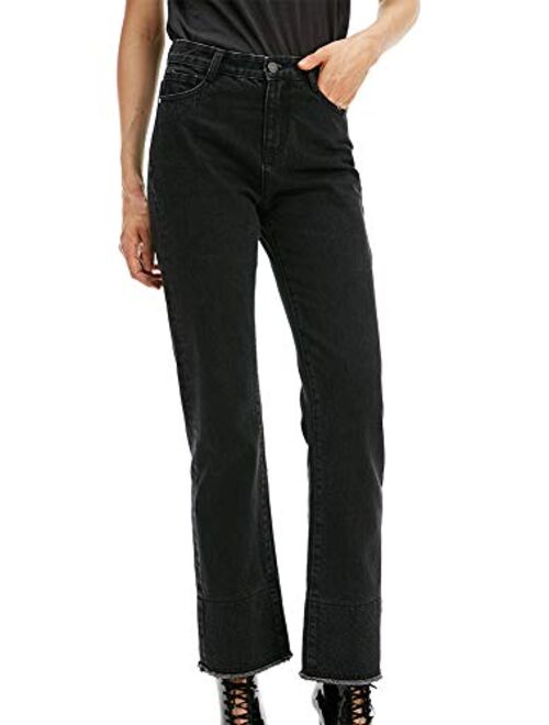 LISUEYNE Women's Bootcut Jeans Relaxed Fit Flare Jeans Stretch Jeans High Rise Denim Jean for Women Trousers
