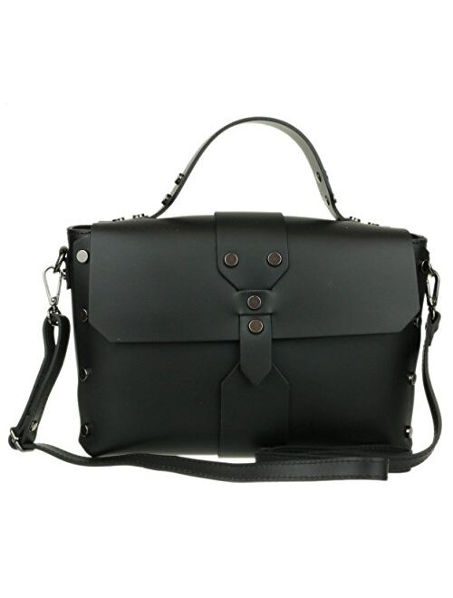 Girly Handbags Studs Genuine Satchel