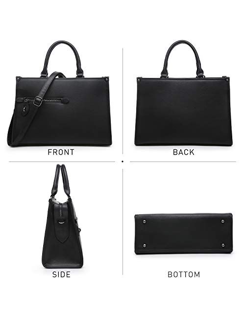 Dasein Satchel Purses for Women Handbags Shoulder Bags Work Purse Top Handle Tote Bags for Ladies with Wristlet
