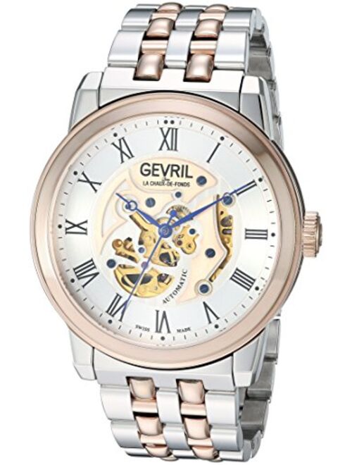Gevril Men's Vanderbilt Swiss-Automatic Watch with Two-Tone-Stainless-Steel Strap, 22 (Model: 2693)