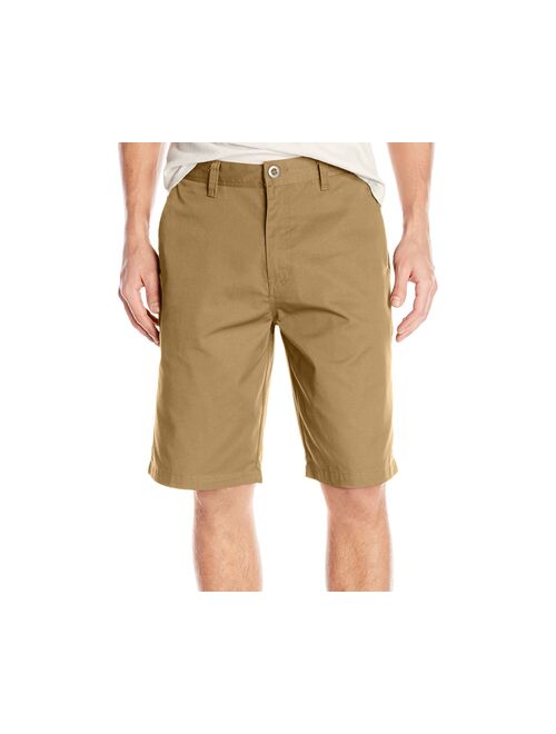 Volcom NEW Beige Mens Size 34 Flat-Front Frickin RelaXed Fit Shorts