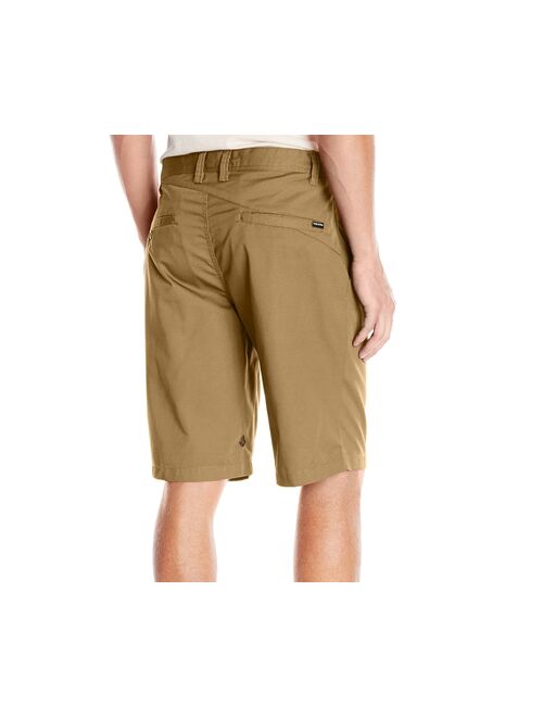 Volcom NEW Beige Mens Size 34 Flat-Front Frickin RelaXed Fit Shorts