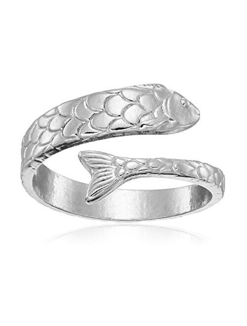 Alex and Ani Ring Wrap, Fish, Stackable Ring, Size 5-7