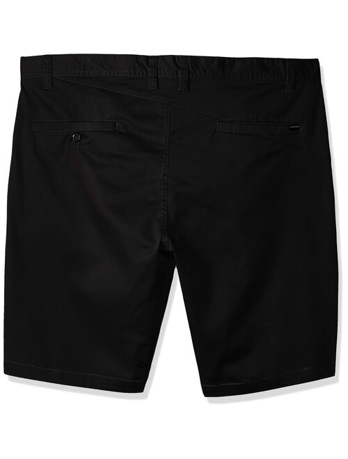 Volcom Mens Flat-Front Relaxed-Fit Chino Shorts