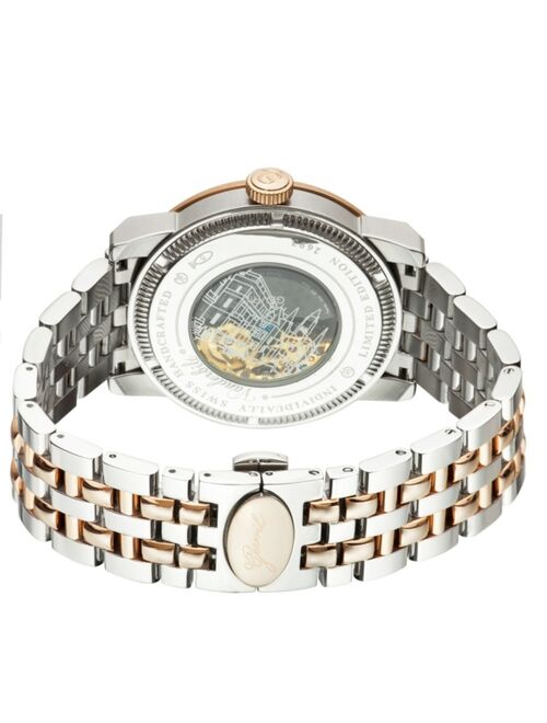 Gevril Men's Vanderbilt Swiss Automatic Two-Tone Stainless Steel Bracelet Watch 47mm