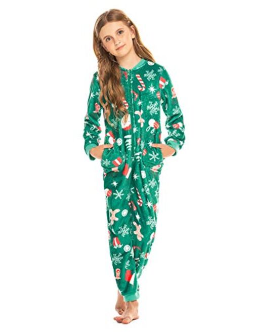 Ekouaer Matching Family Pajamas Set Parent-Child Onesie Sleepwear 