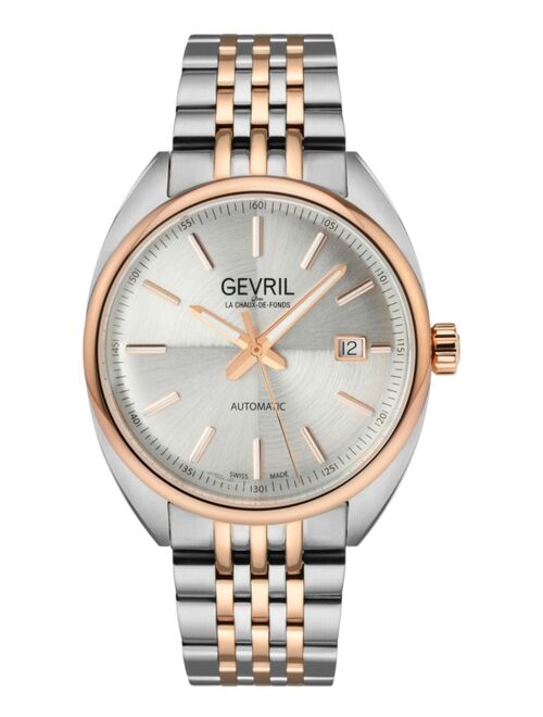 Gevril Men's Five Points Swiss Automatic Two-Tone Stainless Steel Bracelet Watch 47.5mm