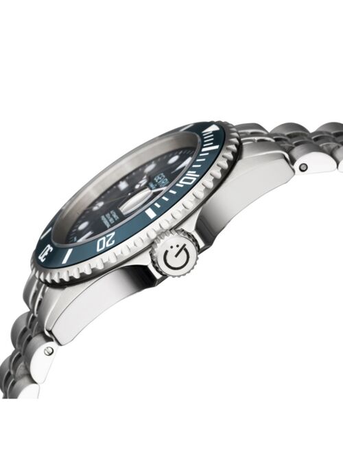 Gevril Men's Wall Street Swiss Automatic Stainless Steel Bracelet Watch 43mm