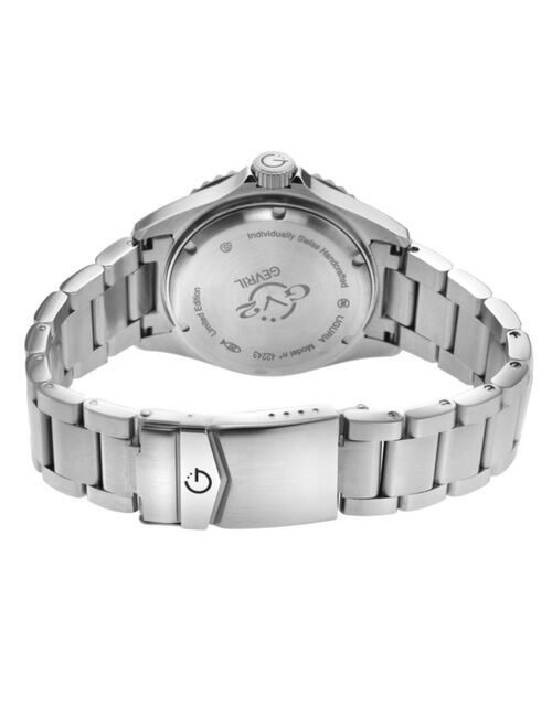 Gevril Men's Liguria Swiss Automatic Stainless Steel Bracelet Watch 42mm