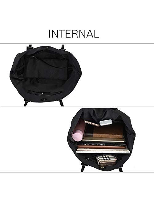 Barabum Women Tote Bags Top Handle Satchel Handbags Canvas Shoulder Purse