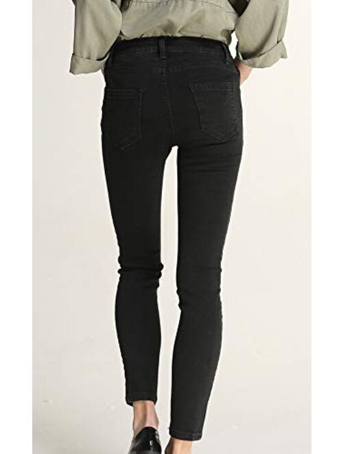 Lisueyne Women's High Rise Skinny Jean Sculpting Slim Fit Denim Pants Butt Lift Stretch Trousers Jeans for Women