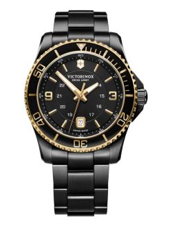 Men's Maverick Black PVD Stainless Steel Bracelet Watch 43mm