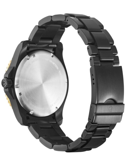 Victorinox Swiss Army Men's Maverick Black PVD Stainless Steel Bracelet Watch 43mm