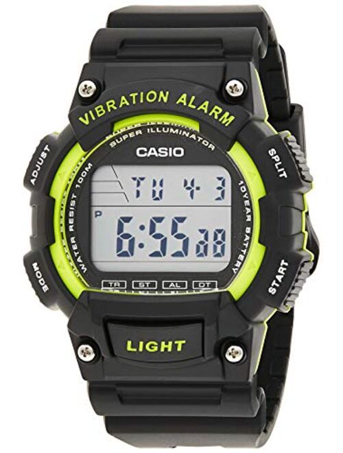 Casio W-736H-3AVDF Digital Quartz Black Resin Unisex Watch
