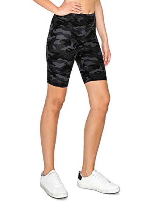 Leggings Depot Womens 10/8/5/2 High Waist Workout Pocket Yoga Biker Shorts 
