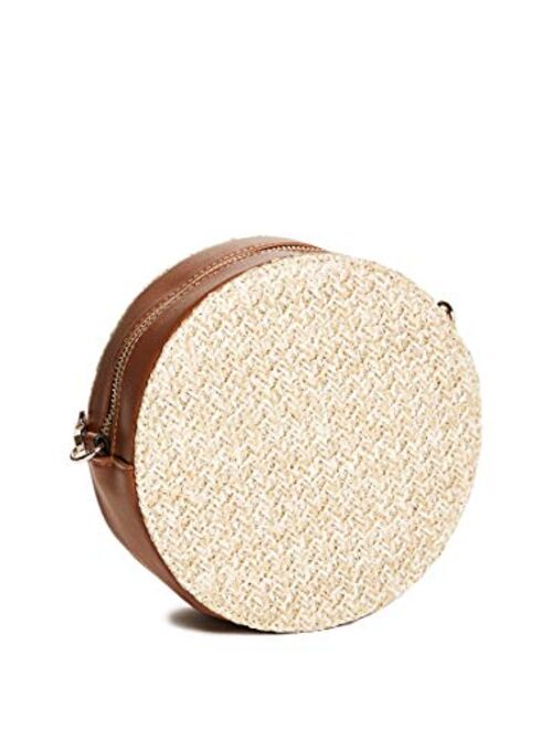 Buy GUESS Factory Elina Straw Circle Crossbody online Topofstyle