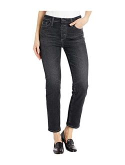 AG Adriano Goldschmied Women's Isabelle High-Rise Straight Leg Crop Jean