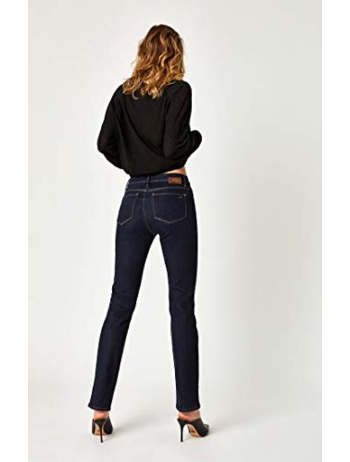 Mavi Women's Kendra High-Rise Straight Leg Jeans