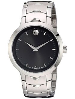 Men's Swiss Quartz Stainless Steel Watch, Color: Silver-Toned (Model: 0607041)