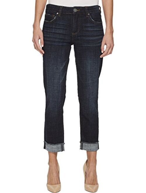 KUT from the Kloth Amy Crop Straight Leg-Roll Up Frey Jeans