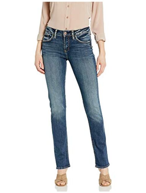 Silver Jeans Co. Women's Avery High Rise Straight Leg Jeans