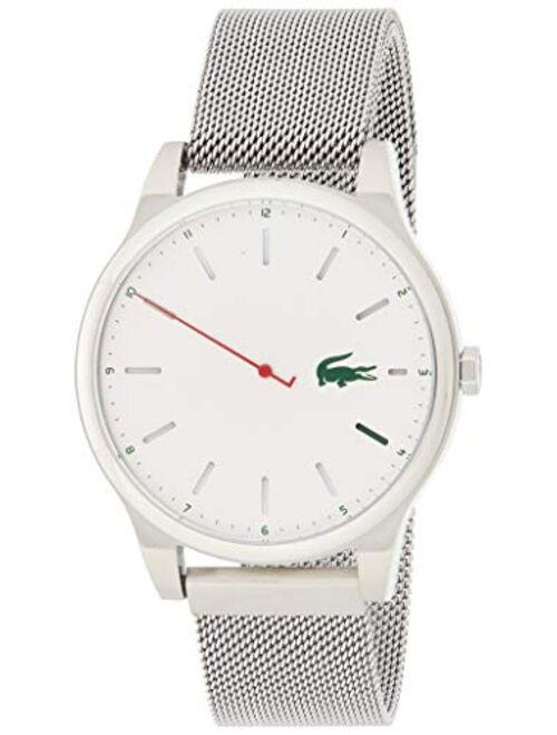Lacoste Men's Kyoto Quartz Watch with Stainless-Steel Strap, Silver, 20 (Model: 2010969)