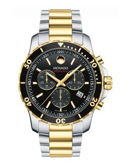 Men's Swiss Chronograph Series 800 Two-Tone PVD Stainless Steel Bracelet Diver Watch 42mm