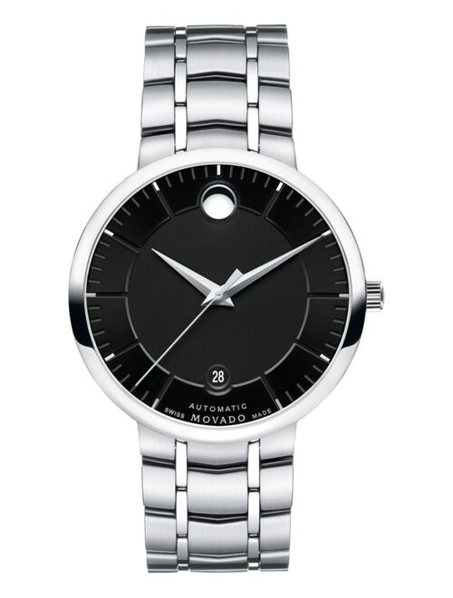 Movado Unisex Swiss Automatic 1881 Automatic Stainless Steel Bracelet Watch 39mm