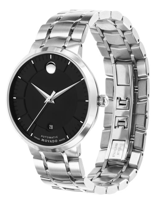 Movado Unisex Swiss Automatic 1881 Automatic Stainless Steel Bracelet Watch 39mm