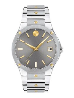 Men's Swiss Sports Edition Gold PVD & Stainless Steel Bracelet Watch 41mm