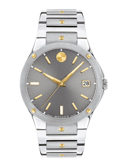 Movado Men's Swiss Sports Edition Gold PVD & Stainless Steel Bracelet Watch 41mm