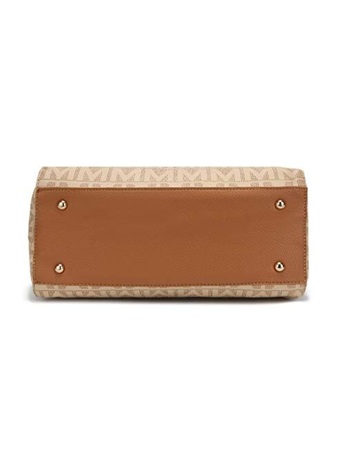 MKF Collection MKF Crossbody Satchel Bags for Women – PU Leather Shoulder Pocketbook Handbag – Lady Top Handle Tote Purse